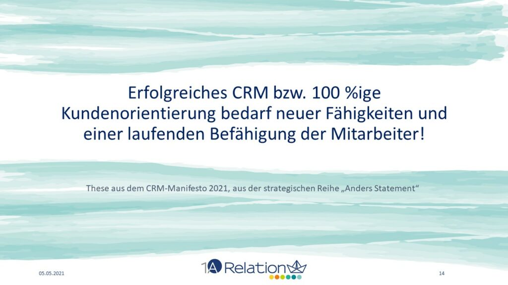CRM Manifesto Folie 14 1A Relations Georg Blum