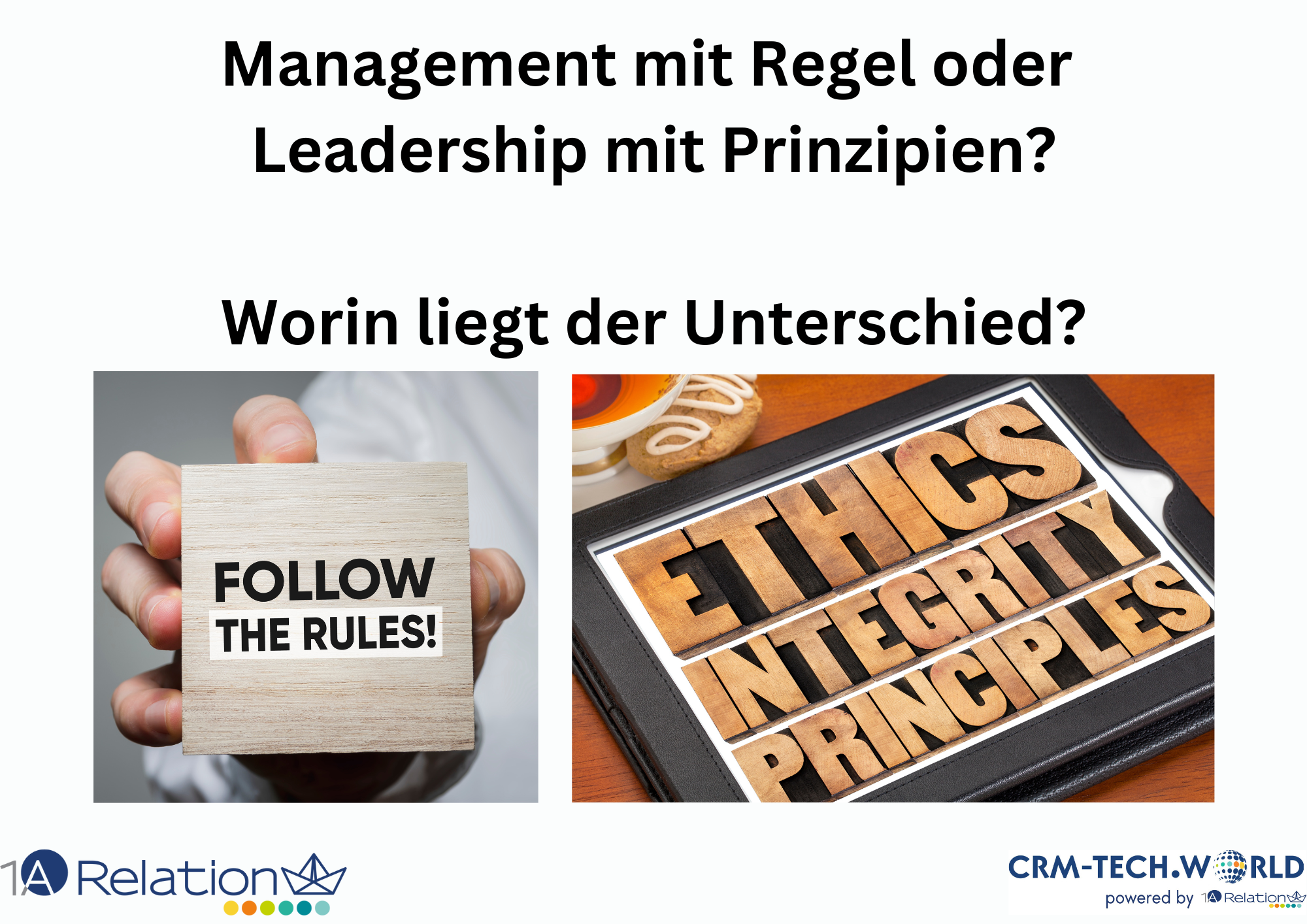 Regeln oder Prinzipien? Worin liegt der Unterschied?